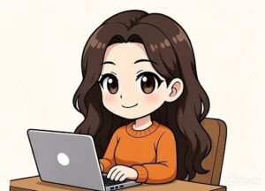 パソコンにむかうアイコン