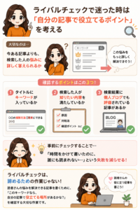 ライバルチェックで迷った時のポイント図解