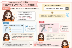 狙いやすいキーワードの特徴